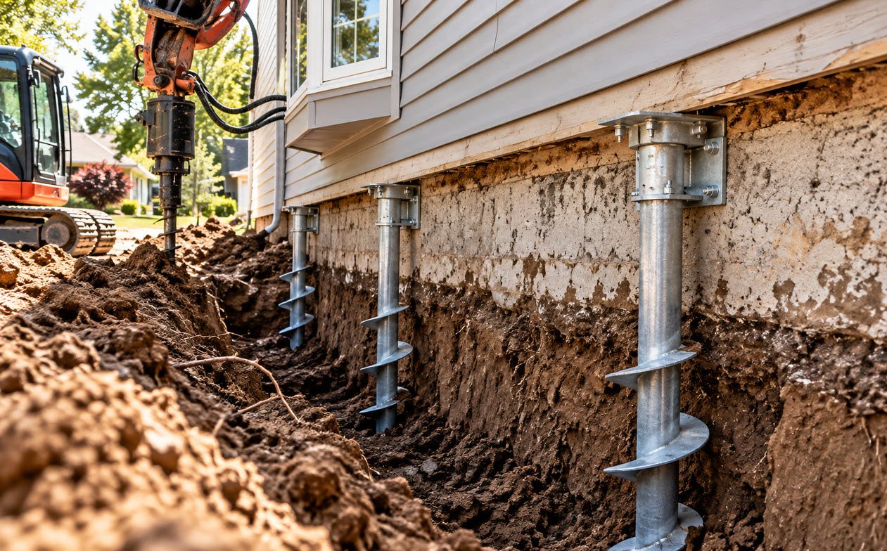 Stabilization and Helical Piers