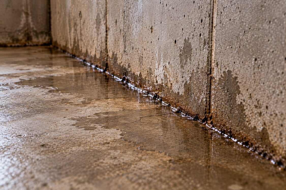 Floor and Wall Seepage