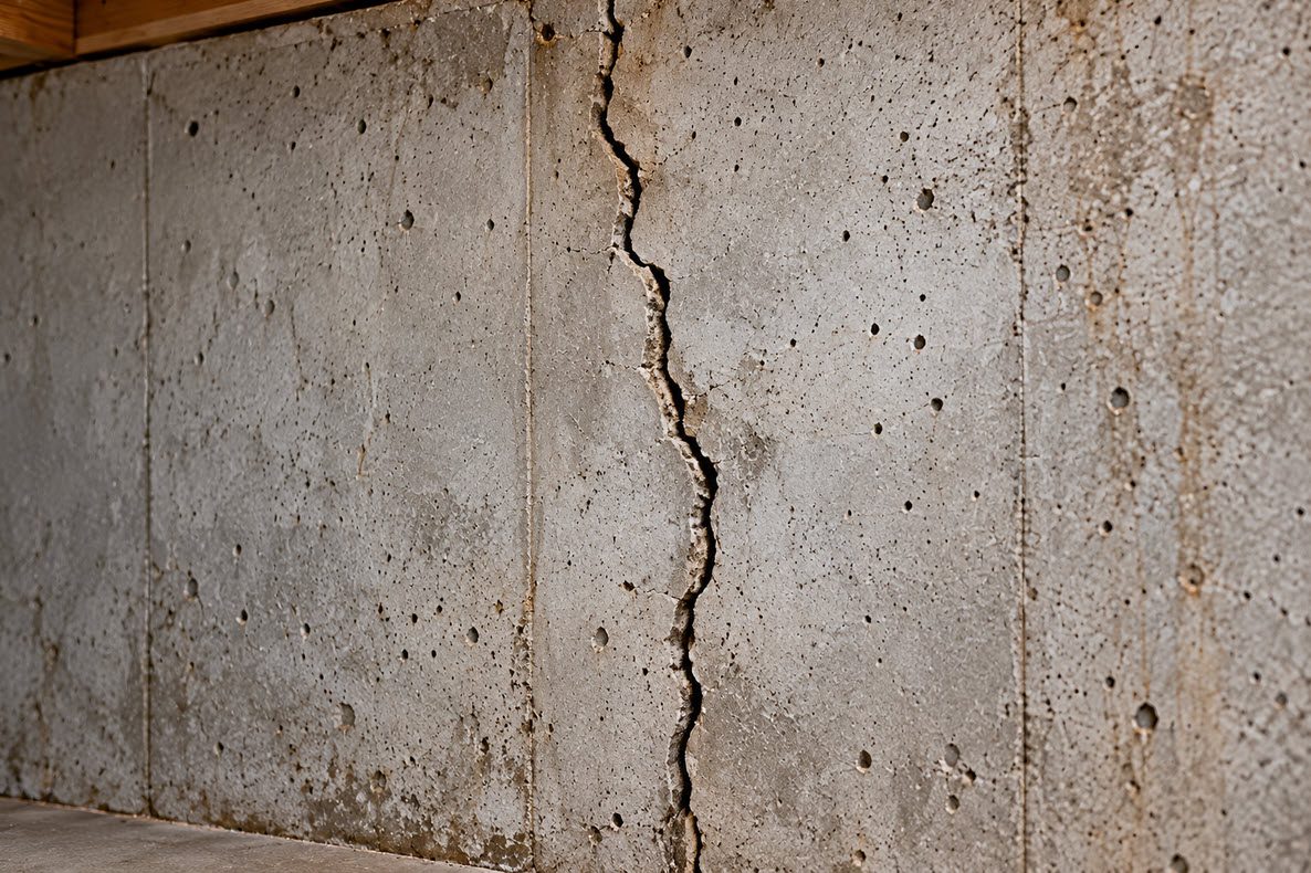 Vertical Cracks in a foundation wall